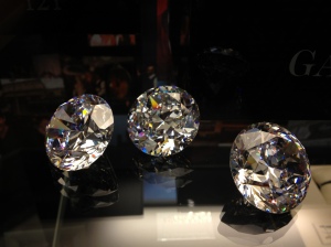 Diamonds on display